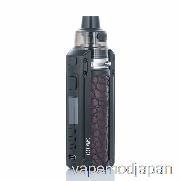 Vape Japan ロストベイプ Ursa クエスト 100w ポッド Mod キット ブラック / ワニ革